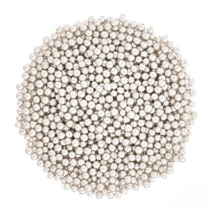 Ezüst színű, 5 mm-es cukorgyöngy 100 g]