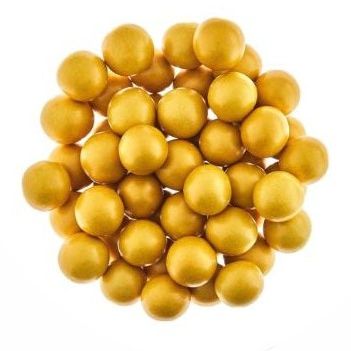 Óriás ropogós golyó - szatén arany 100 g]