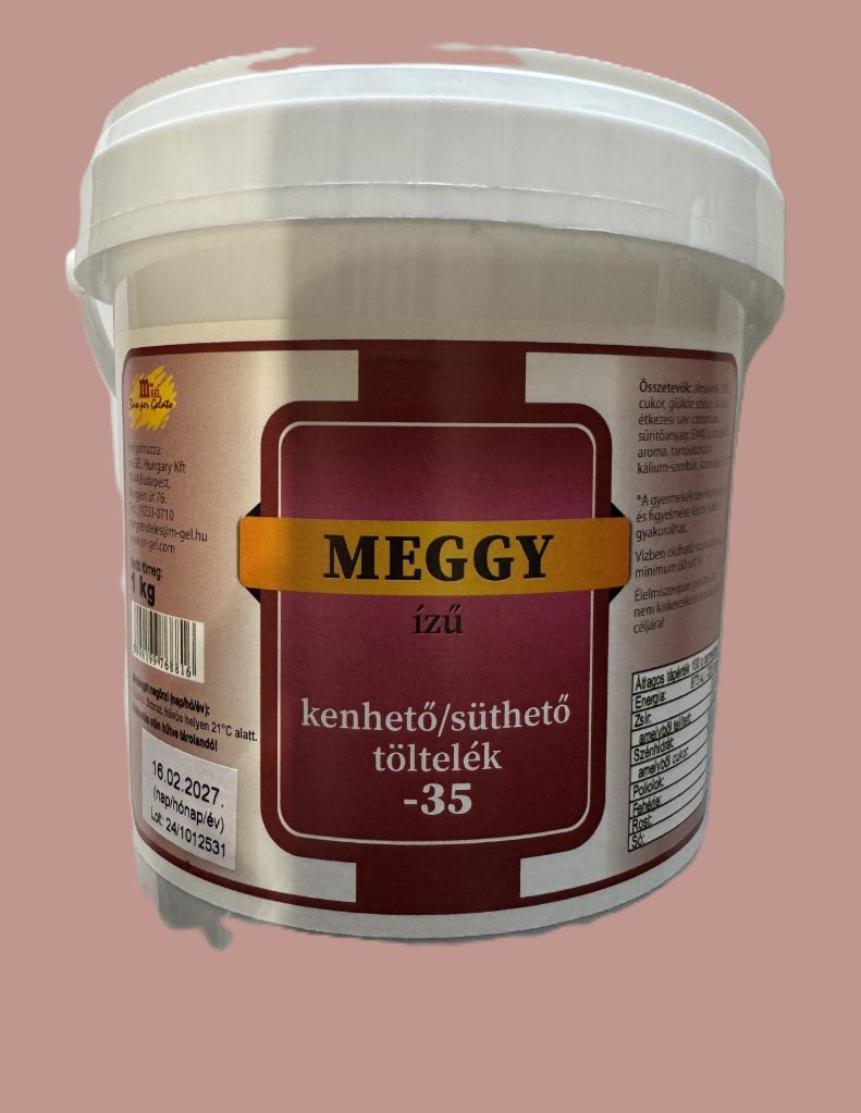 Meggy ízű kenhető/süthető töltelék]