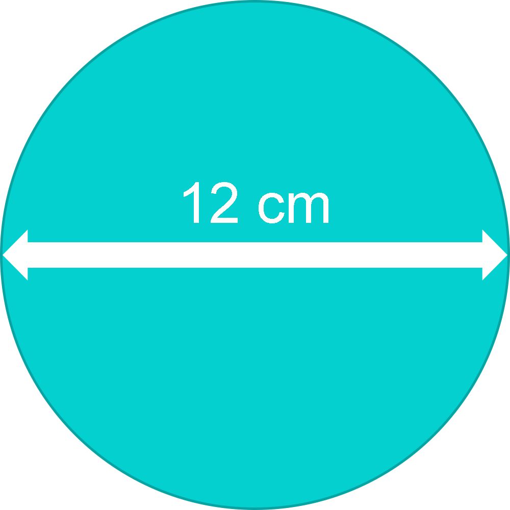 12 cm átmérőjű egyedi tortaostya vastag]