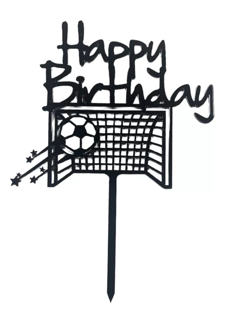 Beszúró focis Happy Birthday]