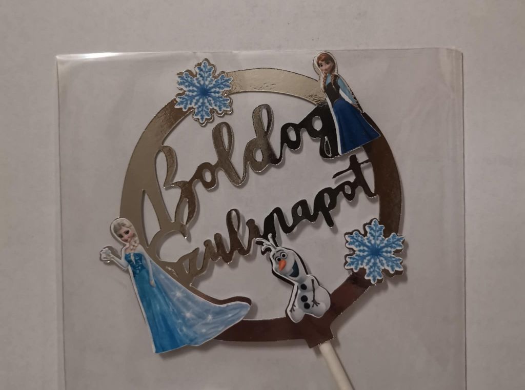 Boldog születésnapot ezüst Jégvarázs]
