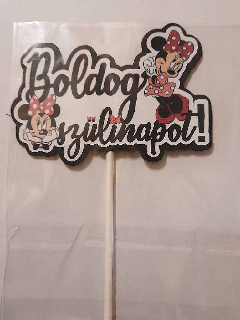 Boldog szülinapot Minnie rózsaszín]