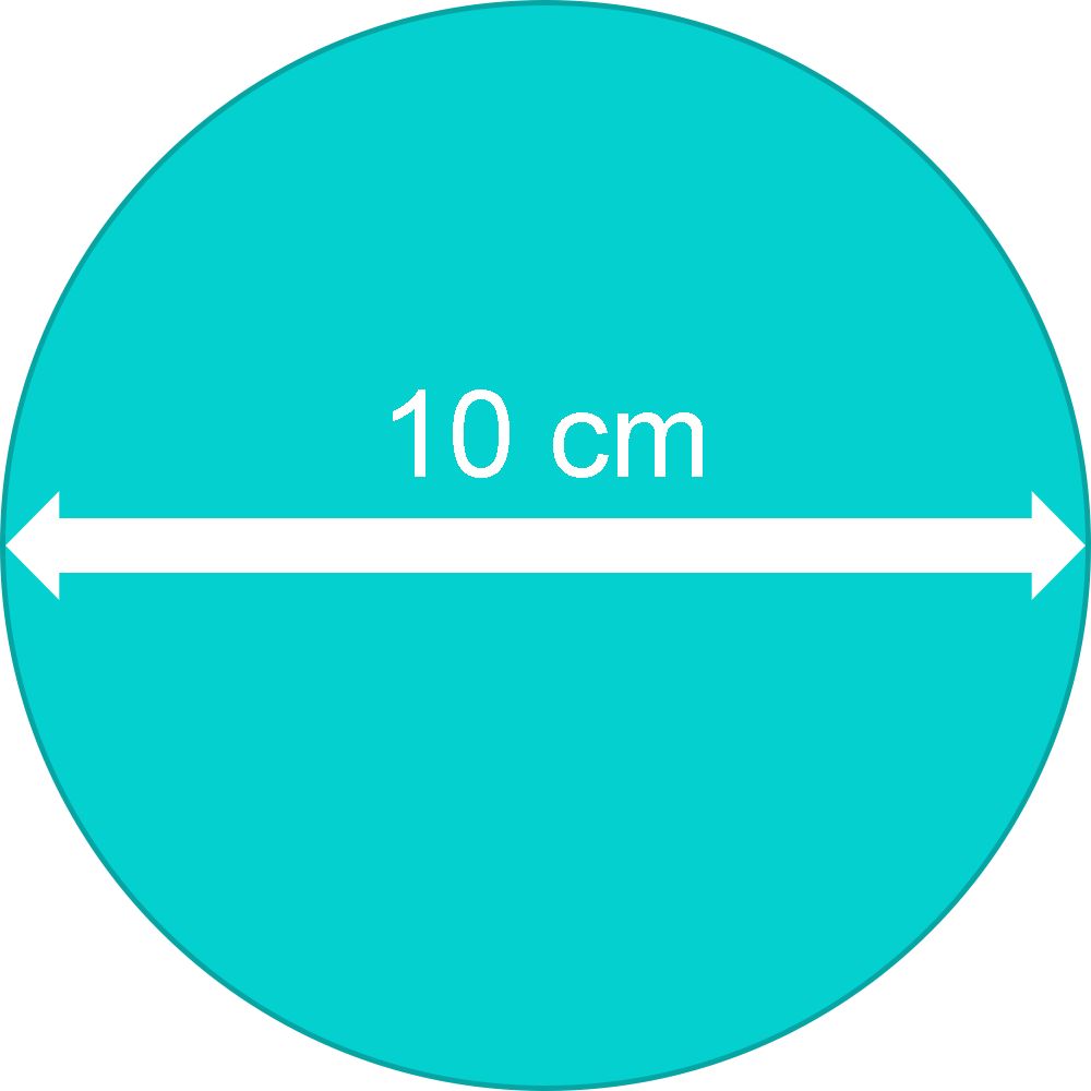 10 cm átmérőjű egyedi tortaostya vékony]