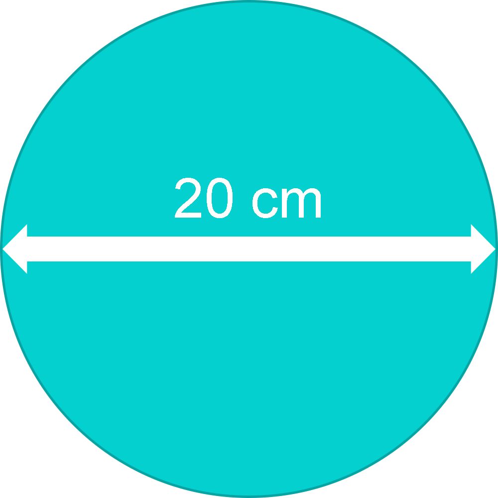 20 cm átmérőjű egyedi flexpapír]