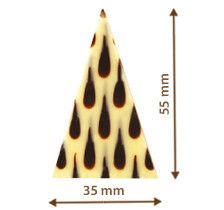 Cseppes háromszög dekoráció 15 db]