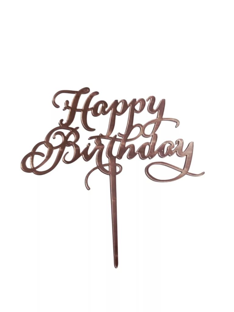 Happy Birthday rózsaszín beszúró]