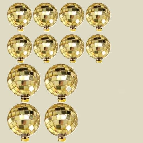 Disco gömb arany 12 db-os]