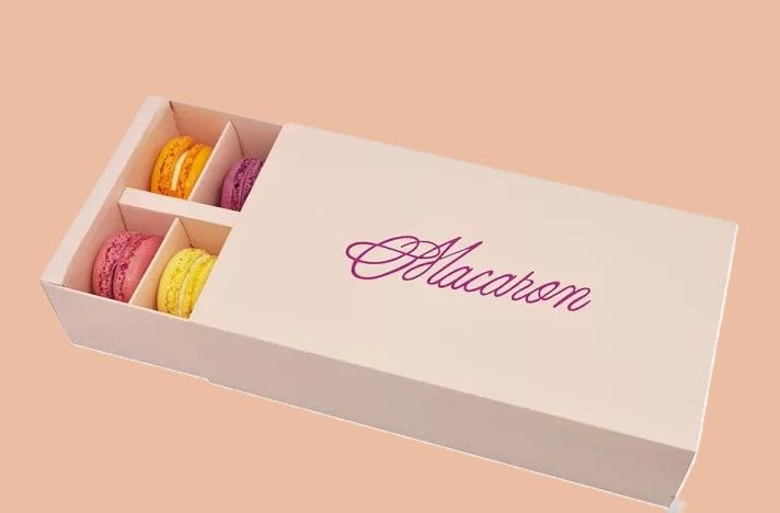 Macaron doboz barack színű, 12 db-os]