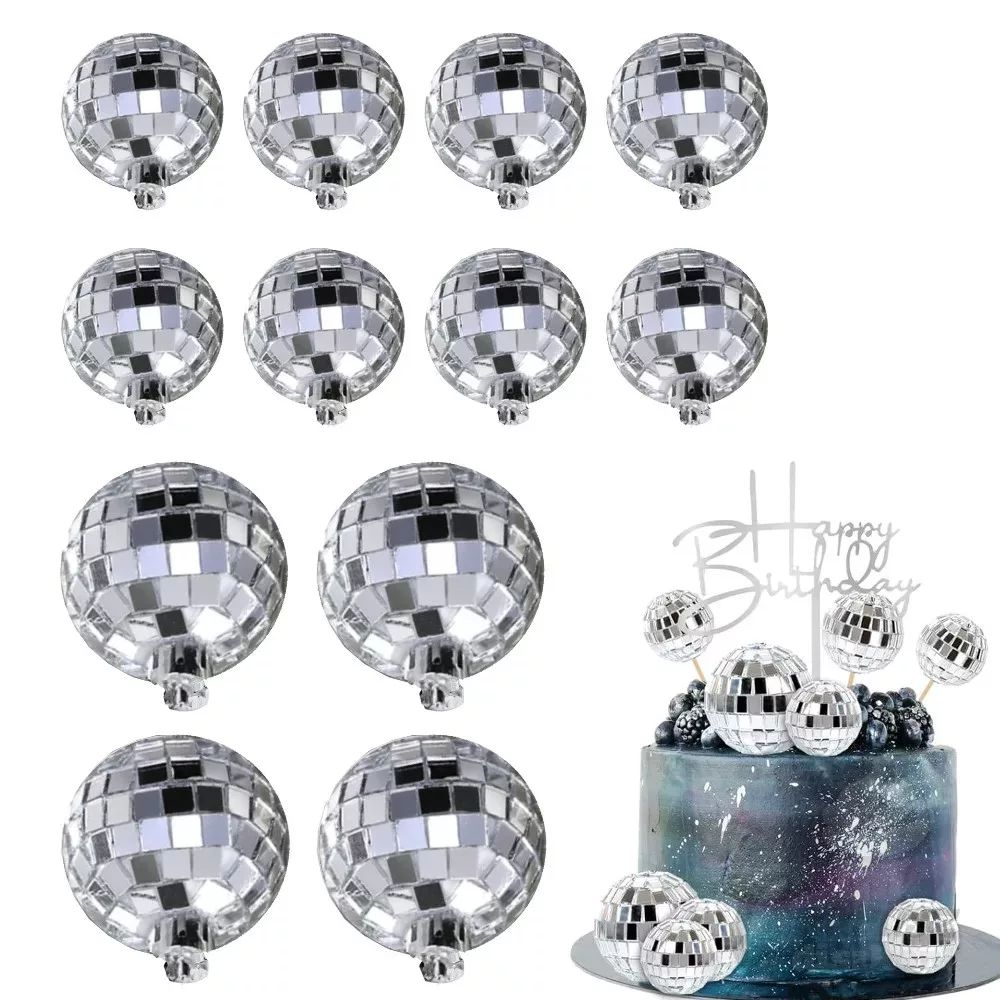 Disco gömb ezüst 12 db]