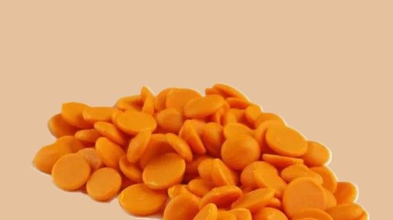 Callebaut narancs ízű és színű pasztilla 250 g]