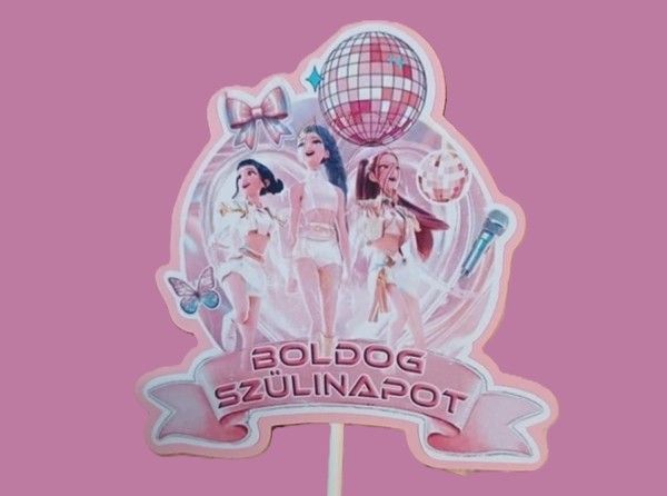 Boldog szülinapot Démonvadászok rózsaszín]