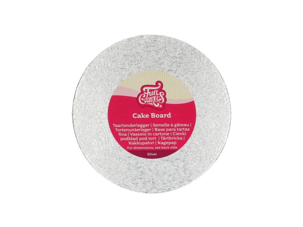 Tortaalátét ezüst 32,5 cm (3 mm vastag)]
