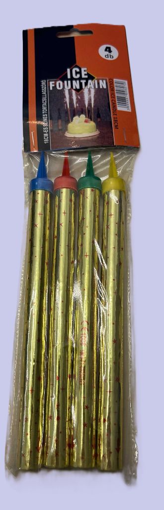 Tortacsillagszóró - színes 18 cm (4 db/csomag)]