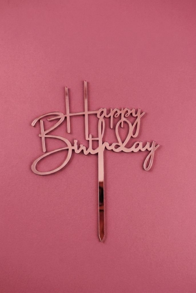 Happy Birthday rózsaszín beszúró (Party Time)]