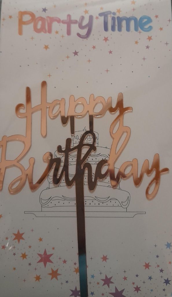 Happy Birthday rózsaszín beszúró1 (Party Time)]